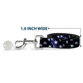 Load image into Gallery viewer, Dog Leash - American Flag Vivid Stars Blue/White
