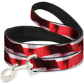 Load image into Gallery viewer, Dog Leash - American Flag Vivid Stripes CLOSE-UP Red/White
