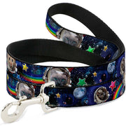 Dog Leash - Astronaut Cats in Space/Rainbows/Stars