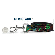 Dog Leash - Aliens & UFO's Galaxy/Green/Black/White