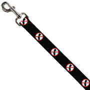 Dog Leash - Anti-California Logo Black/Red/White