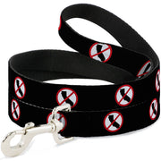 Dog Leash - Anti-California Logo Black/Red/White