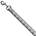 Load image into Gallery viewer, Dog Leash - Anonymous Face CLOSE-UP Repeat White/Black/Gray
