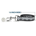 Load image into Gallery viewer, Dog Leash - Anonymous Face CLOSE-UP Repeat White/Black/Gray
