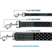 Dog Leash - Americana Stars & Stripes2 Weathered Black/Gray