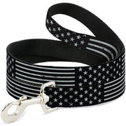 Dog Leash - Americana Stars & Stripes2 Weathered Black/Gray