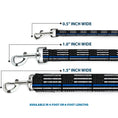 Load image into Gallery viewer, Dog Leash - Thin Blue Line Flag Weathered Black/Gray/Blue
