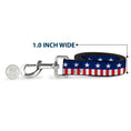 Load image into Gallery viewer, Dog Leash - Americana Stars & Stripes2 Blue/White/Red/White
