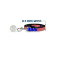 Load image into Gallery viewer, Dog Leash - Americana Stars & Stripes3 Red/White/Blue
