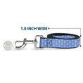 Load image into Gallery viewer, Dog Leash - Anchor2 Monogram Baby Blue/Baby Pink/White
