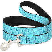 Dog Leash - Anchor2/Helm Monogram Blues
