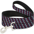 Load image into Gallery viewer, Dog Leash - Anchor3 Flip Navy/Red/Cream
