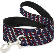 Dog Leash - Anchor3 Flip Navy/Red/Cream