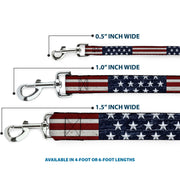 Dog Leash - Americana Rustic Stars & Stripes