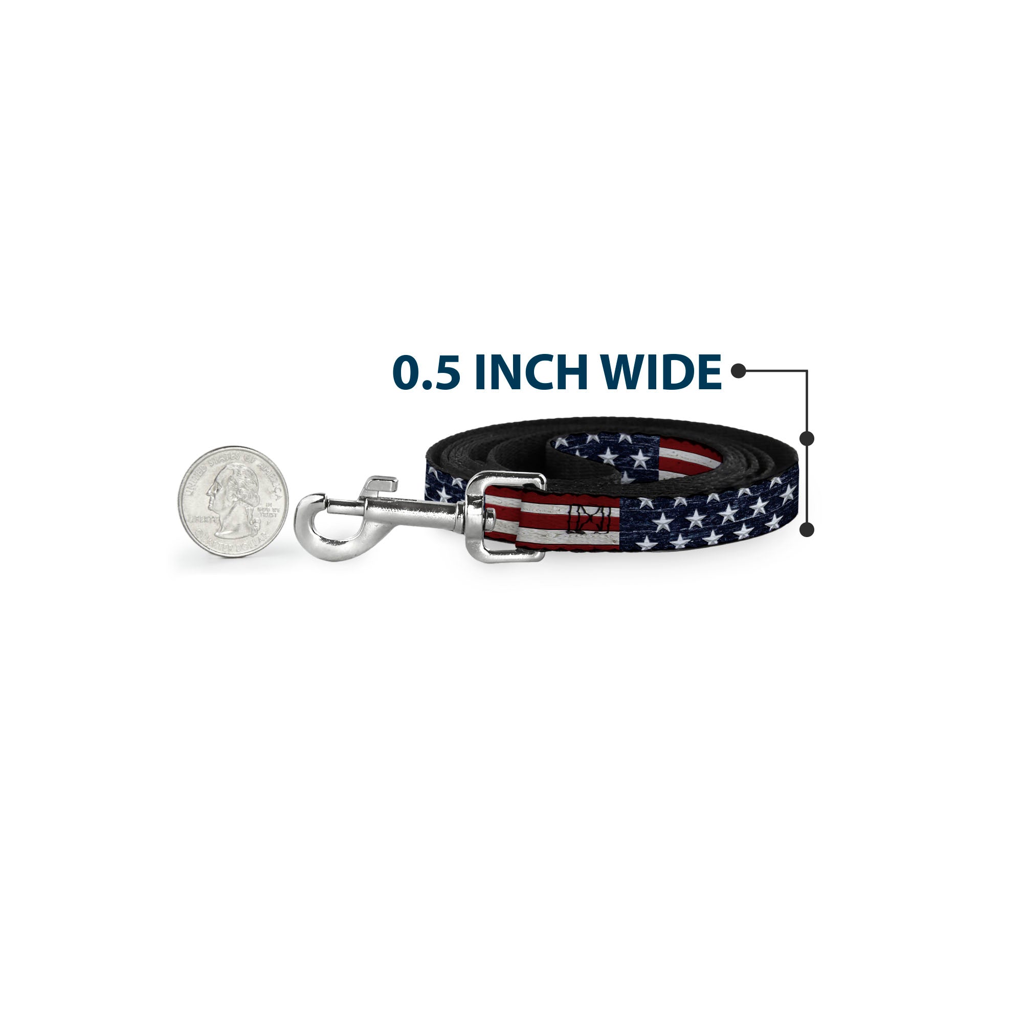 Dog Leash - Americana Rustic Stars & Stripes