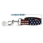 Dog Leash - Americana Rustic Stars & Stripes