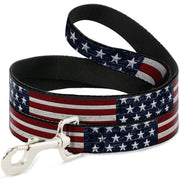 Dog Leash - Americana Rustic Stars & Stripes