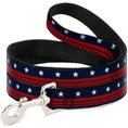 Load image into Gallery viewer, Dog Leash - Americana Stars & Stripes4 Blue/White/Red
