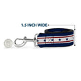 Load image into Gallery viewer, Dog Leash - Americana Stars & Stripes 6 Blue/White/Red
