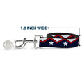 Load image into Gallery viewer, Dog Leash - American Chevron & Stripes White/Red/Blue
