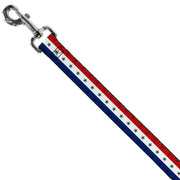 Dog Leash - Americana Star Stripes Red/White/Blue