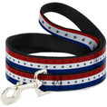 Load image into Gallery viewer, Dog Leash - Americana Star Stripes Red/White/Blue
