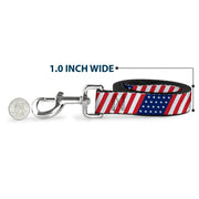 Dog Leash - American Flag Diagonal