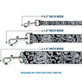 Load image into Gallery viewer, Dog Leash - Bandana/Skulls Black/White

