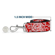 Dog Leash - Bandana/Skulls Red/White