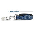Load image into Gallery viewer, Dog Leash - Bandana/Skulls Royal/White
