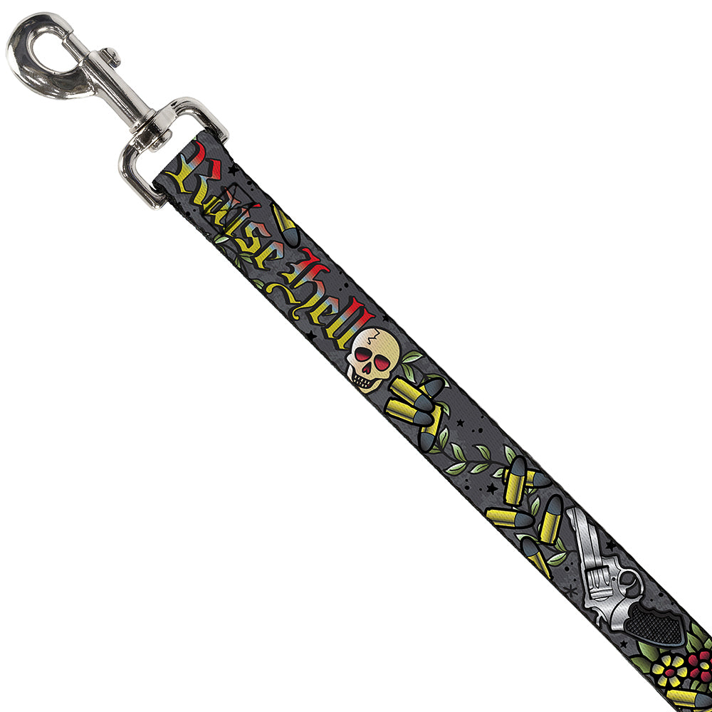 Dog Leash - Born to Raise Hell Gray