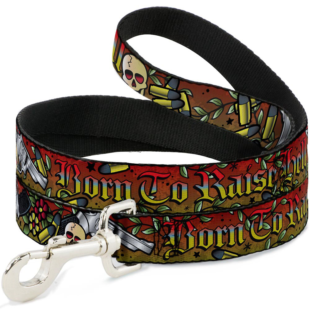 Dog Leash - Born to Raise Hell Red