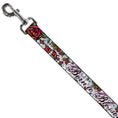 Load image into Gallery viewer, Dog Leash - Born to Blossom White
