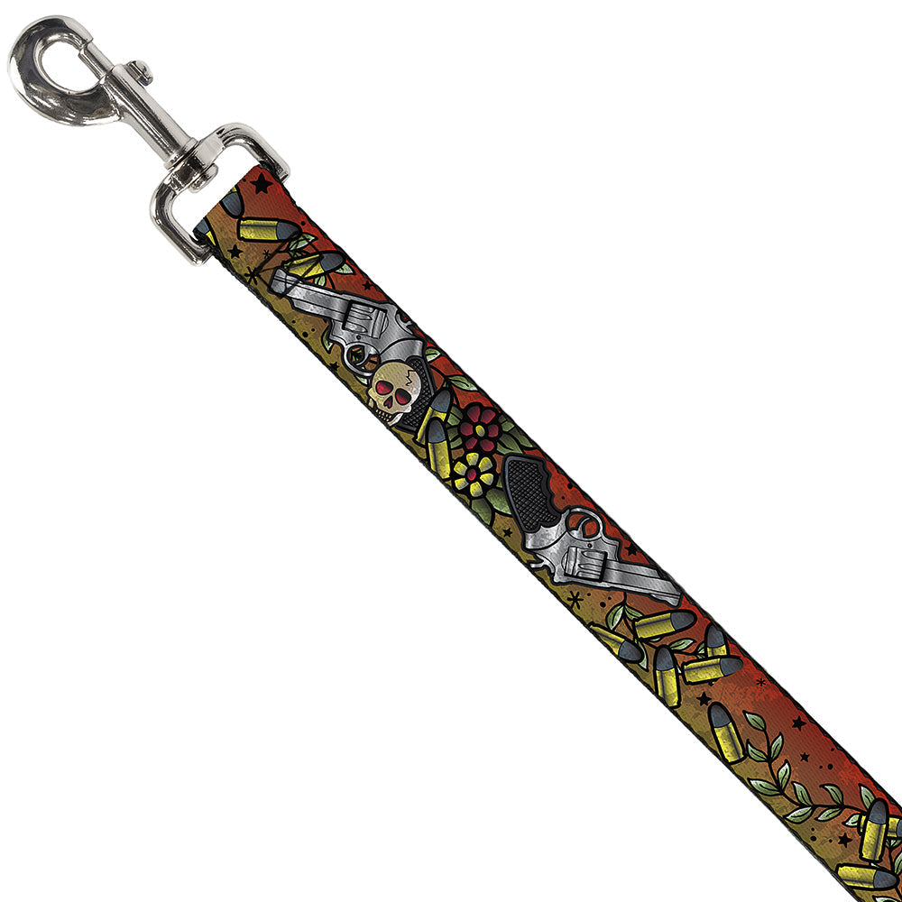 Dog Leash - Born to Raise Hell CLOSE-UP Red