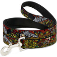 Load image into Gallery viewer, Dog Leash - Born to Raise Hell CLOSE-UP Red
