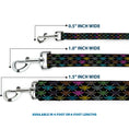 Load image into Gallery viewer, Dog Leash - BD Monogram Black/Multi Neon

