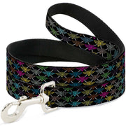 Dog Leash - BD Monogram Black/Multi Neon