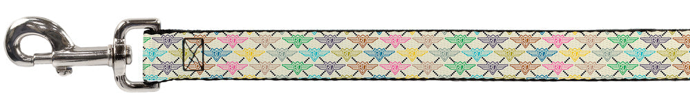 Dog Leash - BD Monogram Tan/Multi Neon