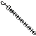 Load image into Gallery viewer, Dog Leash - Buffalo Plaid Black/White
