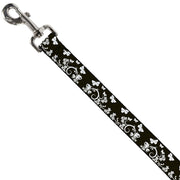 Dog Leash - Butterfly Garden Black/White