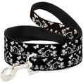 Load image into Gallery viewer, Dog Leash - Butterfly Garden Black/White
