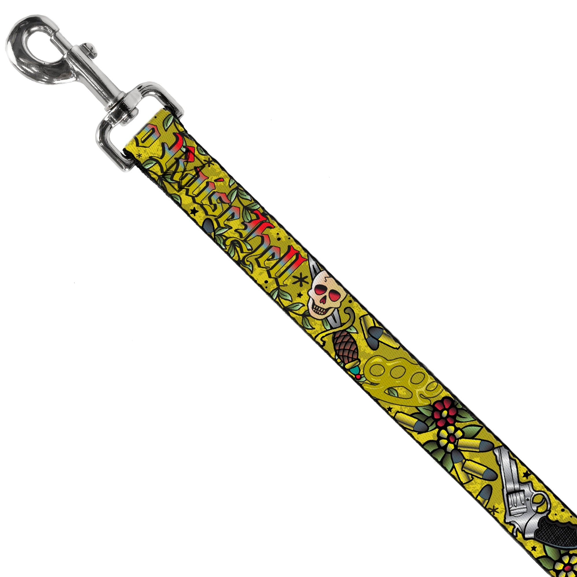 Dog Leash - Born to Raise Hell Yellow