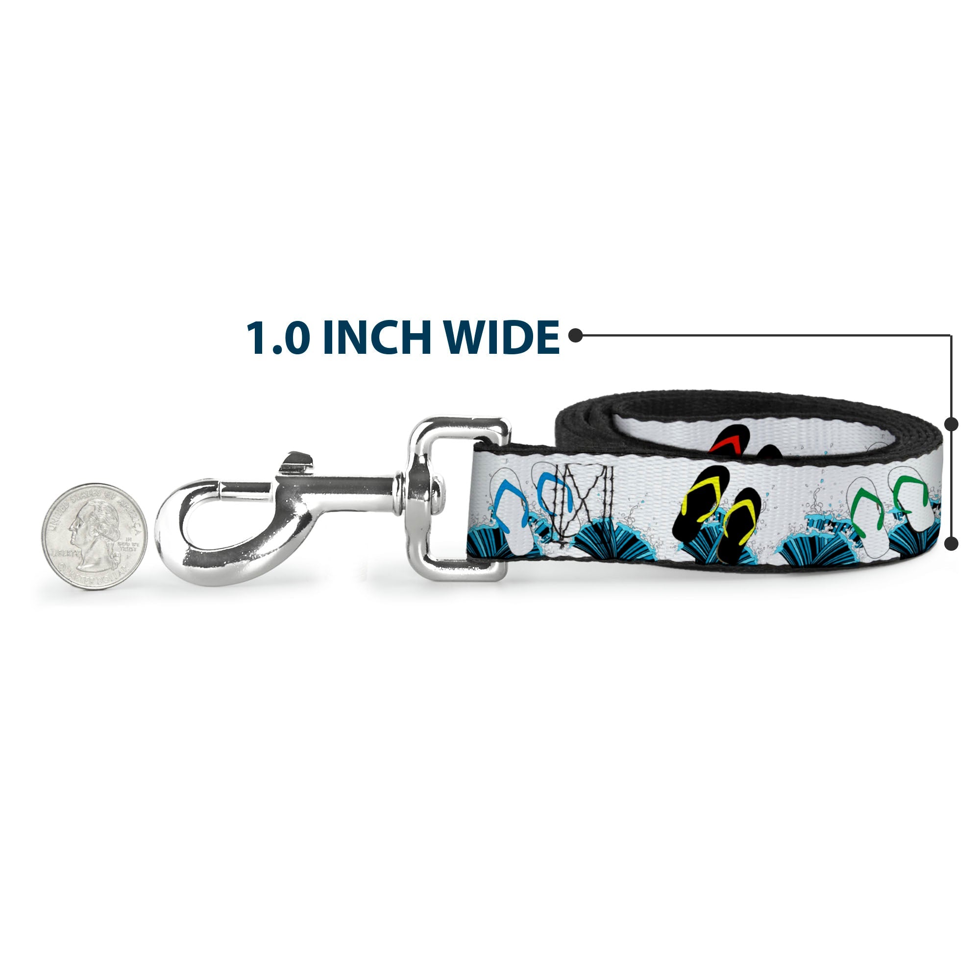 Dog Leash - Beach Flip Flops