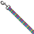 Load image into Gallery viewer, Dog Leash - Buffalo Plaid White/Multi Color
