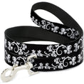 Load image into Gallery viewer, Dog Leash - Butterfly Garden2 Black/White
