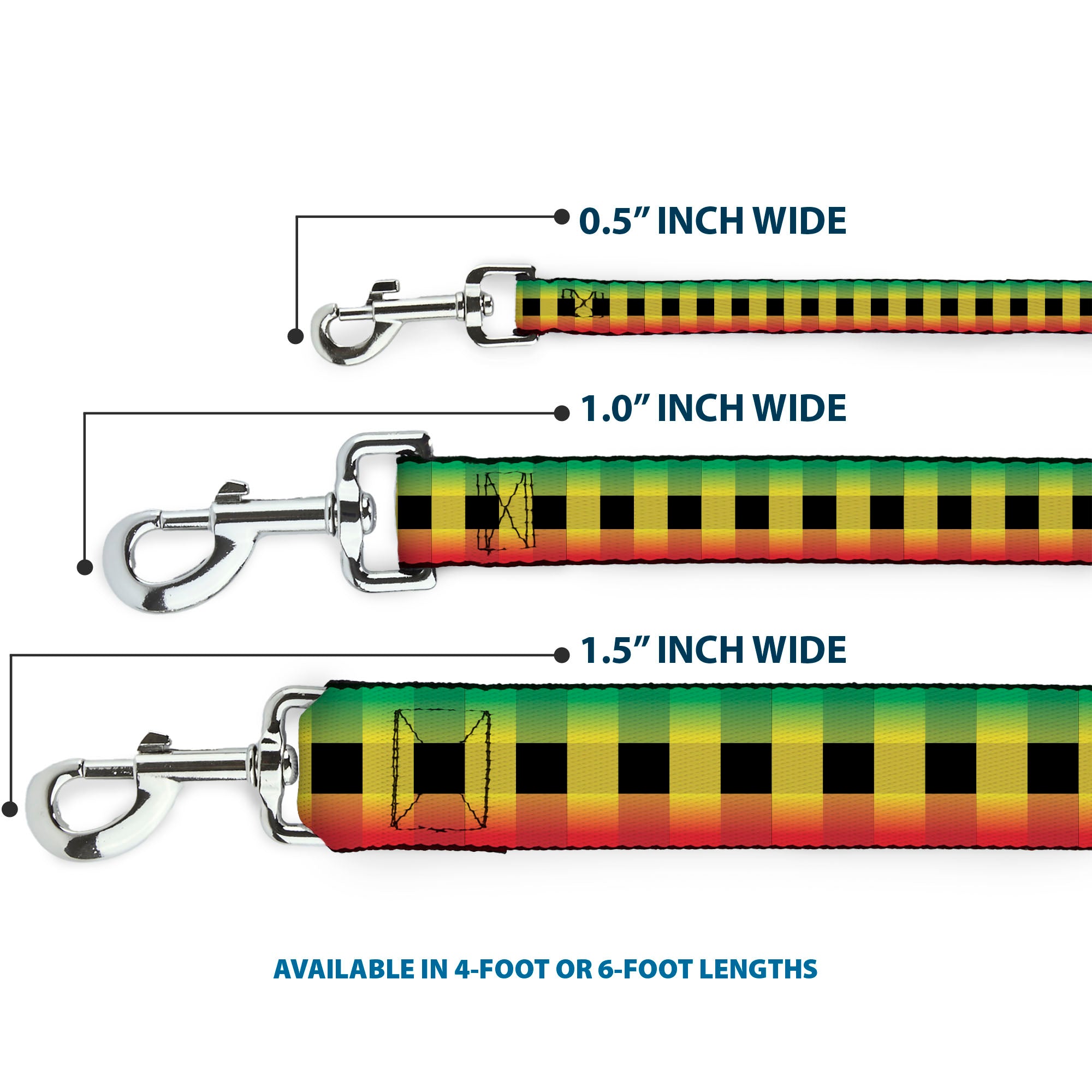Dog Leash - Buffalo Plaid Rasta