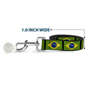 Dog Leash - Brazil Flags