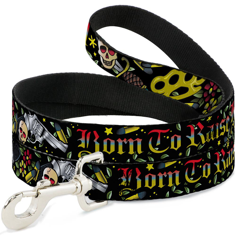 Dog Leash - Born to Raise Hell Black