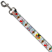 Dog Leash - Bunny Superhero Multi Pastel