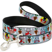 Dog Leash - Bunny Superhero Multi Pastel